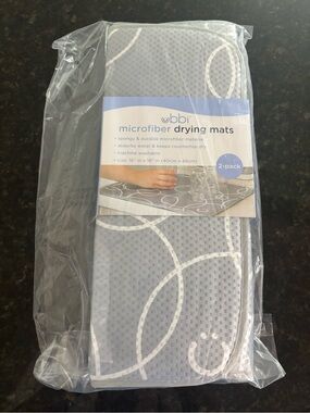 Ubbi Gray Microfiber Drying Mats - 2-Pack
